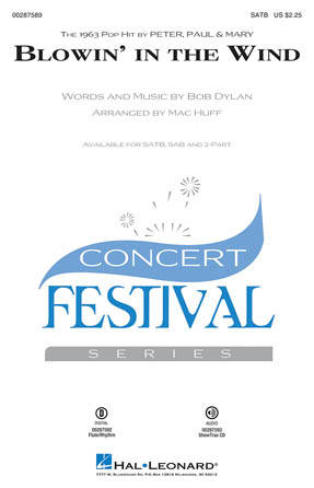 Blowin\' in the Wind - Dylan/Huff - Choral Octavo - SATB Accompanied