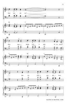 Blowin\' in the Wind - Dylan/Huff - Choral Octavo - SATB Accompanied