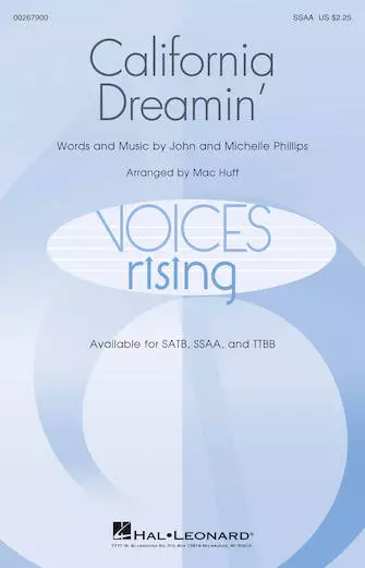 California Dreamin\' - Phillips/Huff - Choral Octavo - SSAA Accompanied