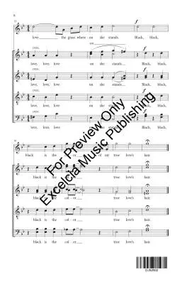 Black is the Color of my True Love\'s Hair - Johnson - Choral Octavo - SATB A Cappella