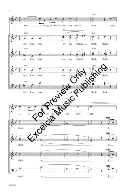Black is the Color of my True Love\'s Hair - Johnson - Choral Octavo - SATB A Cappella