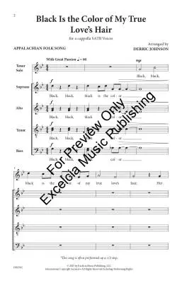 Black is the Color of my True Love\'s Hair - Johnson - Choral Octavo - SATB A Cappella