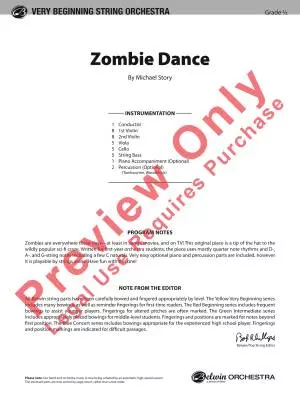 Zombie Dance - Story - Concert Band - Gr. 0.5