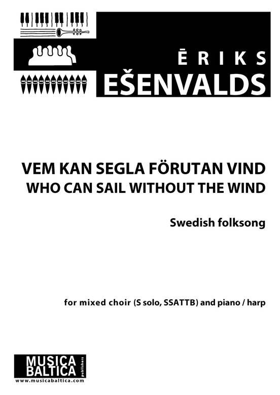 Who Can Sail - Esenvalds -  Choral Octavo - SATB Accompanied