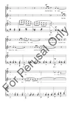 The Horseman - Dwyer/Ellis - Choral Octavo - 2-Pt Accompanied