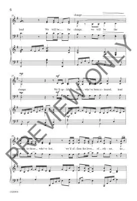 We Will Be the Change - Johnson - Choral Octavo - SAB Accompanied