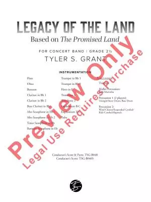 Legacy of the Land - Grant - Concert Band - Gr. 2.5