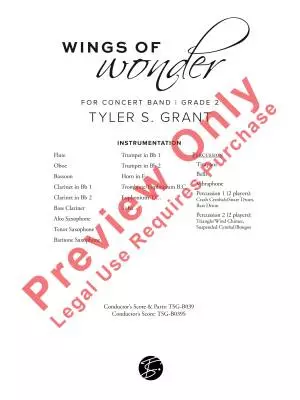 Wings of Wonder - Grant - Concert Band - Gr. 2