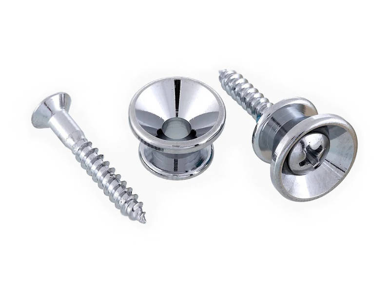 Standard Strap Buttons (2) - Chrome