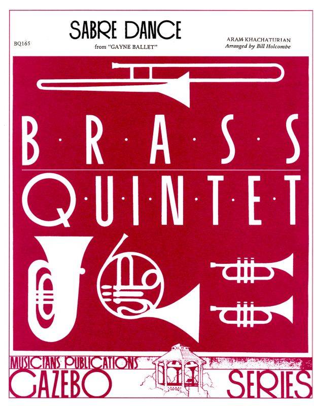 Sabre Dance - Khachaturian/Holcombe - Score and Parts - Brass Quintet