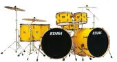 Tama - Imperialstar 7-Piece Drumkit with Double Bass Drums (22,10,12,14,16,SD) - Electric Yellow Tama - Imperialstar 7-Piece Drumkit with Double Bass Drums (22,10,12,14,16,SD) - Electric Yellow
