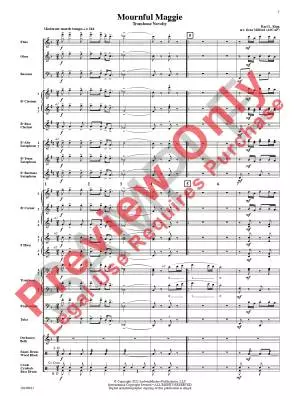 Mournful Maggie (Trombone Novelty) - King/Milford - Concert Band - Gr. 3