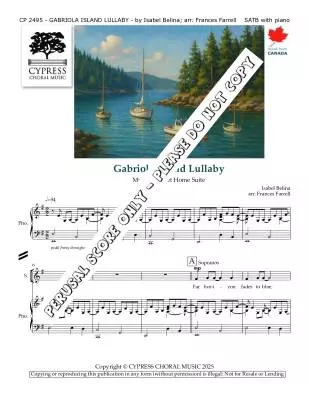 Gabriola Island Lullaby (Longer Version) - Belina/Farrell - Choral Octavo - SATB