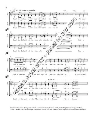 Put Your Hand in the Hand - MacLellan/Nickel - Choral Octavo - SATB Accompanied