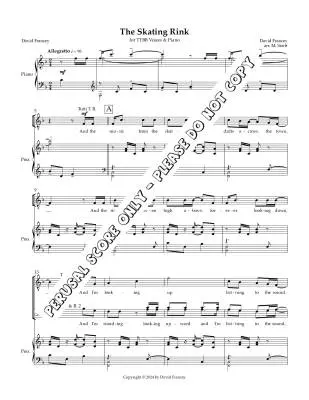 Skating Rink - Francey/Sirett - Choral Octavo - TTBB Accompanied