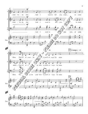 Come Rain or Come Shine - Francey/Sirett - Choral Octavo - SATB Accompanied