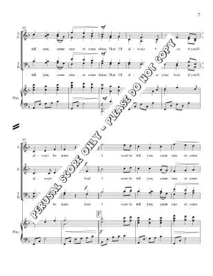 Come Rain or Come Shine - Francey/Sirett - Choral Octavo - SATB Accompanied