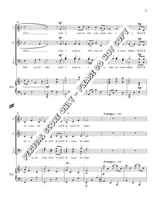 Come Rain or Come Shine - Francey/Sirett - Choral Octavo - SATB Accompanied