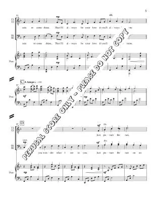 Come Rain or Come Shine - Francey/Sirett - Choral Octavo - TTBB Accompanied