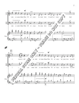 Come Rain or Come Shine - Francey/Sirett - Choral Octavo - TTBB Accompanied