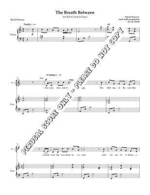 Breath Between - Francey/Sirett - Choral Octavo - SSAA Accompanied