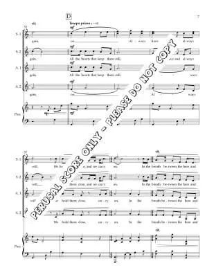 Breath Between - Francey/Sirett - Choral Octavo - SSAA Accompanied