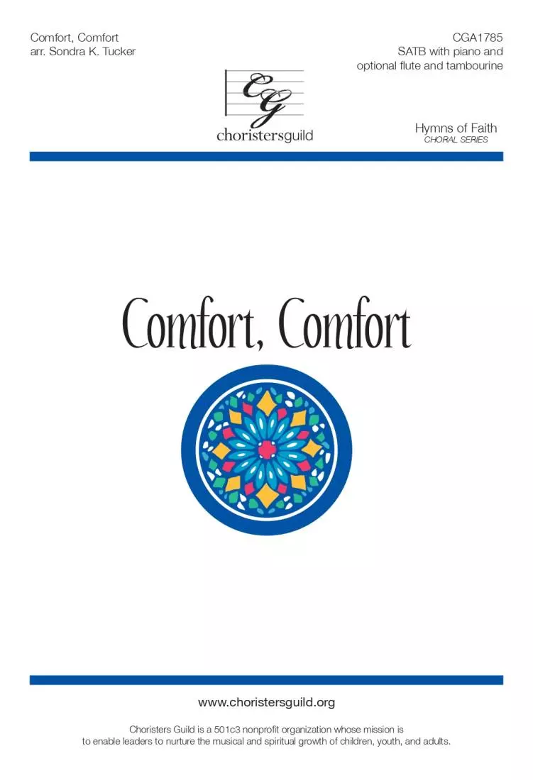 Comfort, Comfort - Goudimel/Tucker - SATB Accompanied (Opt. Flute/Tambourine)