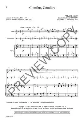 Comfort, Comfort - Goudimel/Tucker - SATB Accompanied (Opt. Flute/Tambourine)