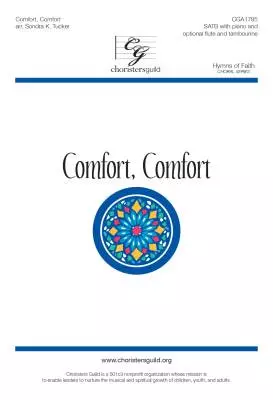 CGA - Comfort, Comfort - Goudimel/Tucker - SATB Accompanied (Opt. Flute/Tambourine)