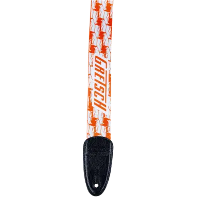 Alternating Orange Penguins Strap - White