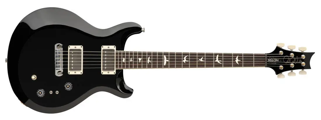 S2 Mira 594 Electric Guitar with Gigbag - Black