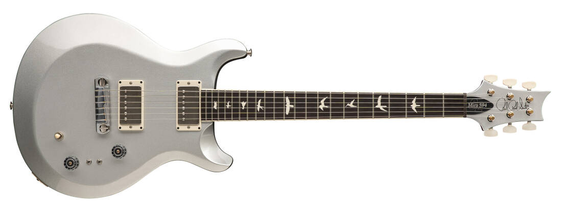 S2 Mira 594 Electric Guitar with Gigbag - Platinum Metallic