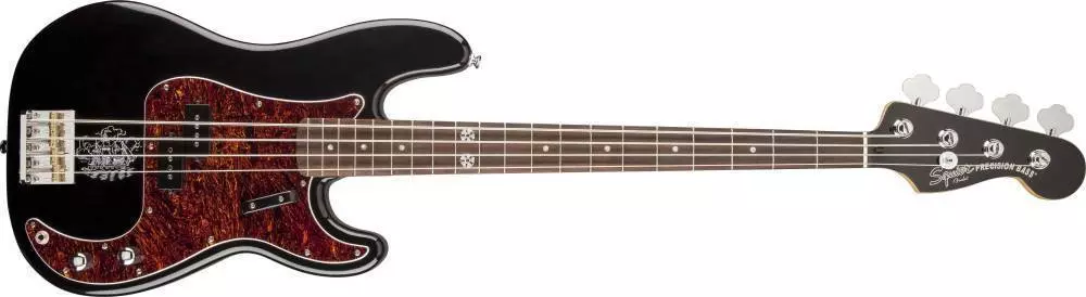 Squier Eva Gardner Precision Bass, Rosewood Fingerboard, Black
