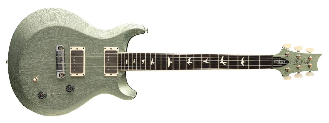 S2 Mira 594 Satin Electric Guitar with Gigbag - Mavis Mint Metallic