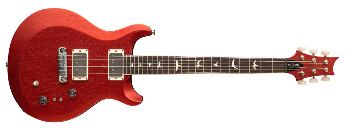 S2 Mira 594 Satin Electric Guitar with Gigbag - Red Apple Metallic