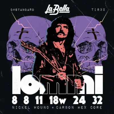 La Bella - Tony Iommi Signature Electric Guitar Strings - D# Tuning (8-32)