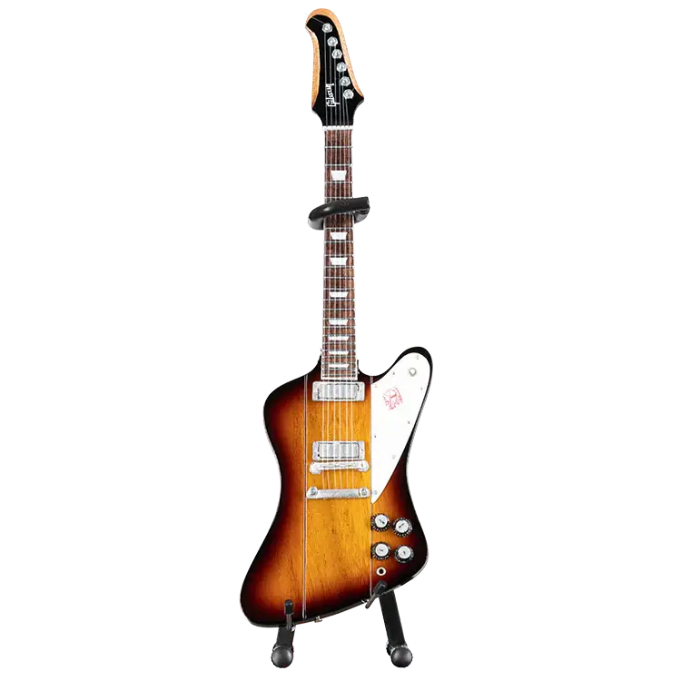 Firebird V Vintage Sunburst 1:4 Scale Mini Guitar Model