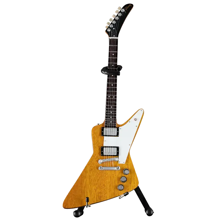 \'58 Korina Explorer Natural Finish 1:4 Scale Mini Guitar Model