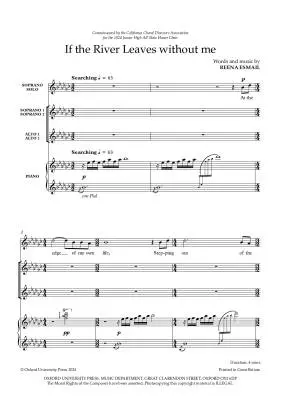 If the River Leaves - Esmail - Choral Octavo - SSAA Accompanied
