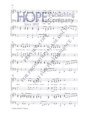 Palm Sunday Calypso Hayes Chant choral in-octavo SATB (avec accompagnement)