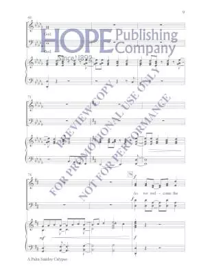 Palm Sunday Calypso Hayes Chant choral in-octavo SATB (avec accompagnement)