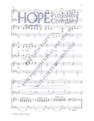 Palm Sunday Calypso Hayes Chant choral in-octavo SATB (avec accompagnement)