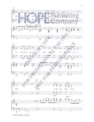 Palm Sunday Calypso Hayes Chant choral in-octavo SATB (avec accompagnement)