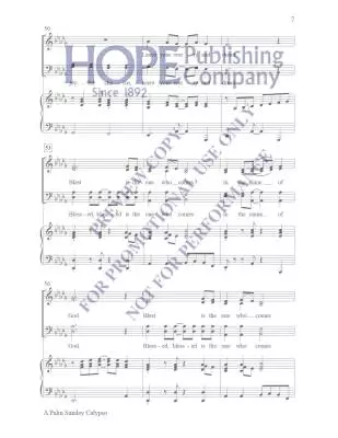 Palm Sunday Calypso Hayes Chant choral in-octavo SATB (avec accompagnement)