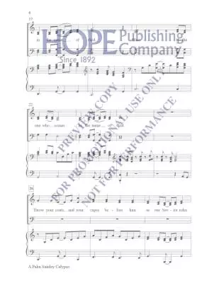 Palm Sunday Calypso Hayes Chant choral in-octavo SATB (avec accompagnement)
