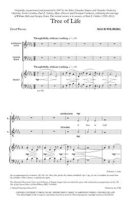 Tree of Life – Wilberg – Chant choral in-octavo – SATB (avec accompagnement)