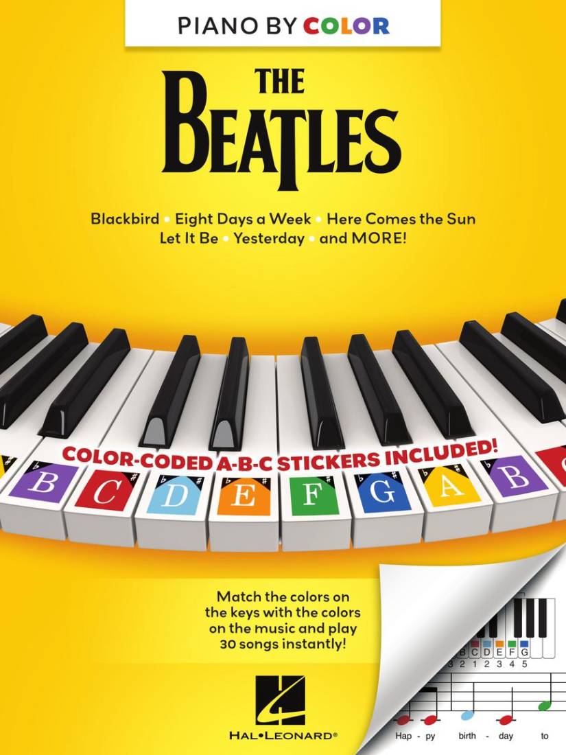 Piano-by-Color: the Beatles - Piano - Book