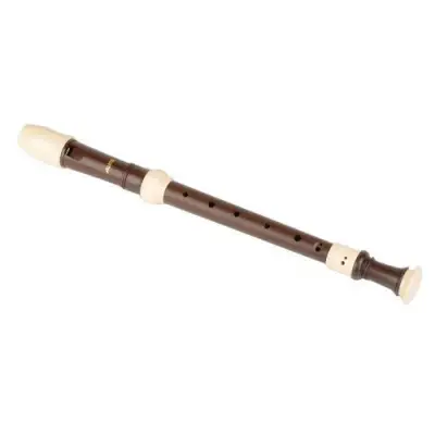 Aulos - Alto 3 Piece Baroque Recorder - Brown