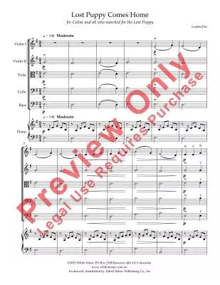 Lost Puppy Comes Home - Fin - String Orchestra - Gr. 1.5