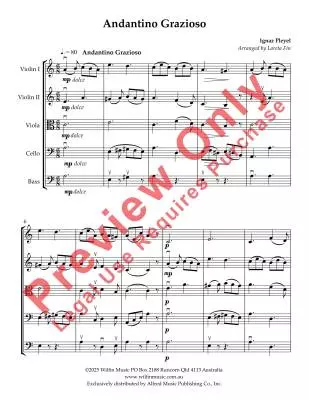 Andantino Grazioso - Pleyel/Fin - String Orchestra - Gr. 3